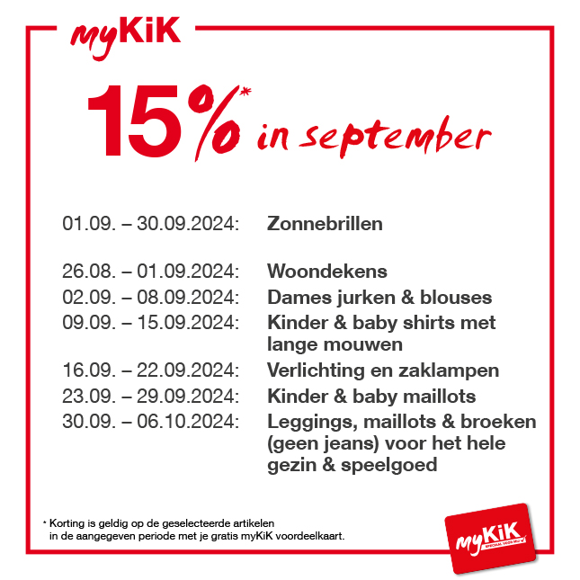 Bespaar nu nog meer met myKiK - elke week nieuwe speciale prijzen